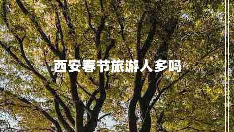 西安春節(jié)旅游人多嗎