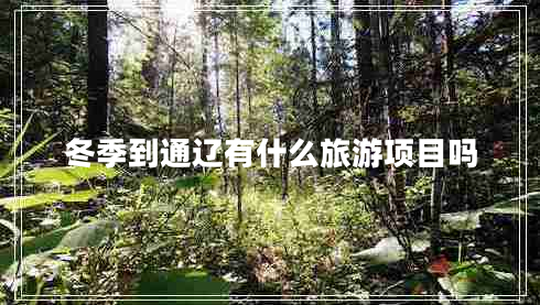 冬季到通遼有什么旅游項(xiàng)目嗎