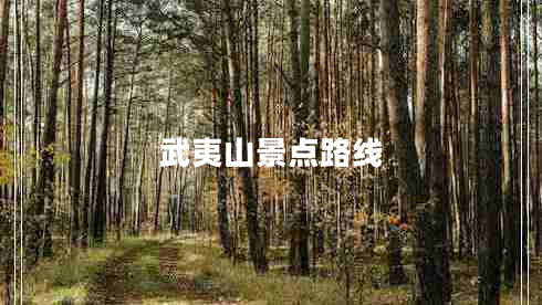 武夷山景點(diǎn)路線