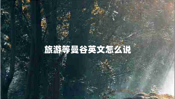 旅游等曼谷英文怎么說