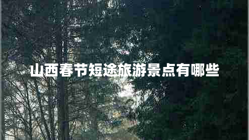 山西春節(jié)短途旅游景點(diǎn)有哪些