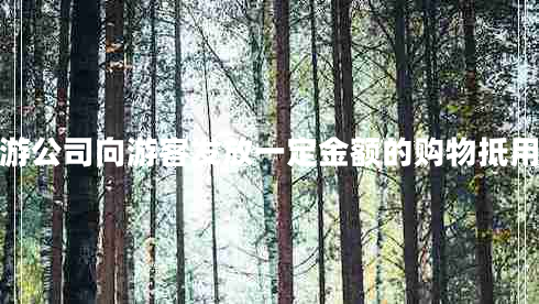 旅游公司向游客發(fā)放一定金額的購(gòu)物抵用券