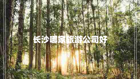 長(zhǎng)沙哪家旅游公司好
