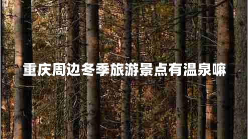 重慶周邊冬季旅游景點有溫泉嘛