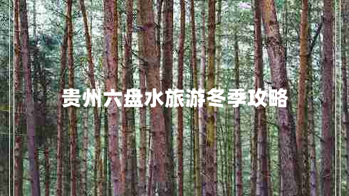 貴州六盤水旅游冬季攻略