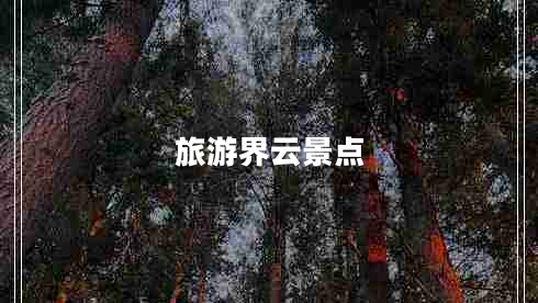 旅游界云景點