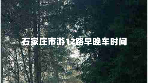 石家莊市游12路早晚車時間