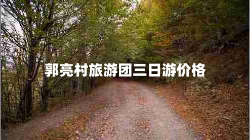 郭亮村旅游團三日游價格