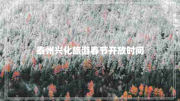 泰州興化旅游春節(jié)開放時間