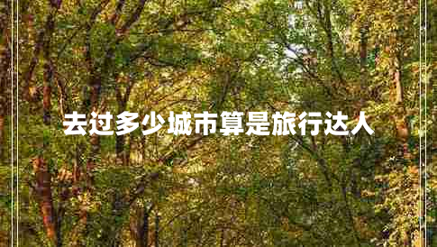 去過多少城市算是旅行達人