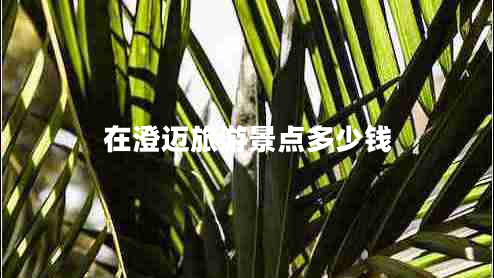 在澄邁旅游景點多少錢