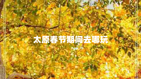 太原春節(jié)期間去哪玩