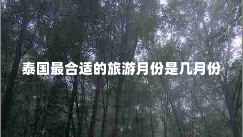 泰國(guó)最合適的旅游月份是幾月份
