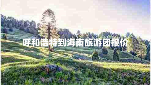呼和浩特到海南旅游團(tuán)報(bào)價(jià)