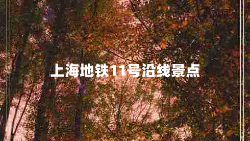 上海地鐵11號(hào)沿線景點(diǎn)