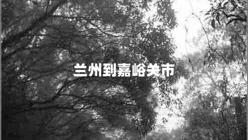 蘭州到嘉峪關市