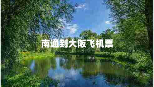 南通到大阪飛機票