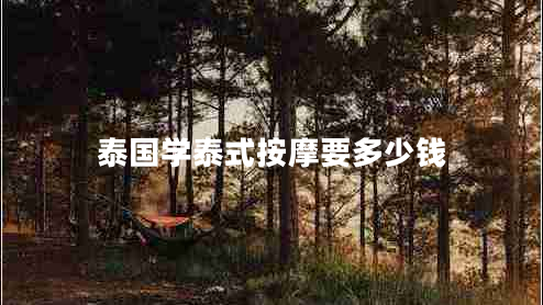 泰國學泰式按摩要多少錢