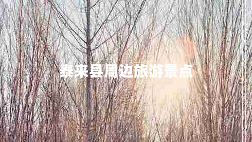 泰來縣周邊旅游景點