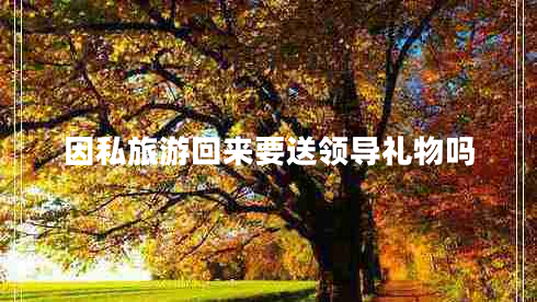 因私旅游回來要送領導禮物嗎