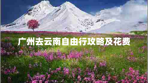 廣州去云南自由行攻略及花費(fèi)