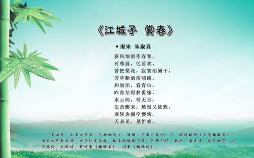 關于春到了的詩句是什么意思是什么