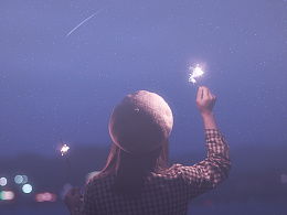 關于仰望夜空中的繁星的詩句