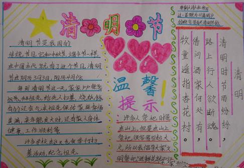詩句,清明節(jié),手抄報