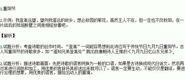 描寫故園的古詩(shī)句