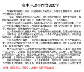 運(yùn)動會作文字高中作文開頭
