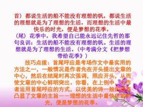 中考語文作文分類開頭結(jié)尾