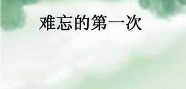 難忘的第一次作文600字六級(jí)開(kāi)頭