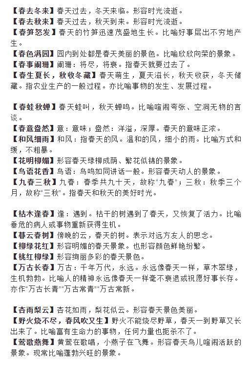 春天詩詞作文開頭