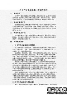 大學(xué)生就業(yè)調(diào)查報(bào)告(大學(xué)生就業(yè)調(diào)查報(bào)告)