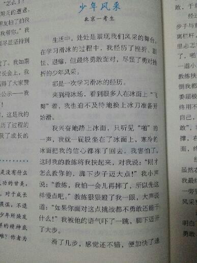作文,溜冰,會了,我學