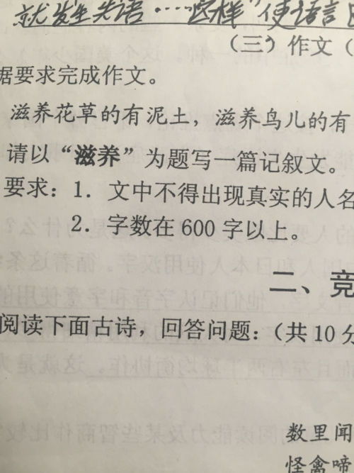 中學作文排比句開頭600字
