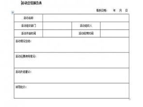 活動的總結(jié)報告格式(總結(jié)報告的格式)