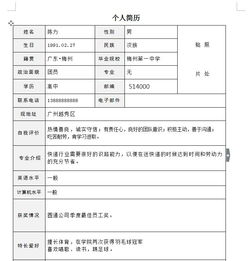 快遞員個人簡歷范文(快遞員個人簡歷)