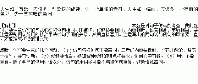 言語式作文開頭例句