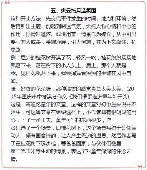 作文兒開頭
