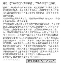 人力資源管理現(xiàn)狀調(diào)查報(bào)告()