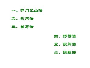 記敘文作文開(kāi)頭段的寫法