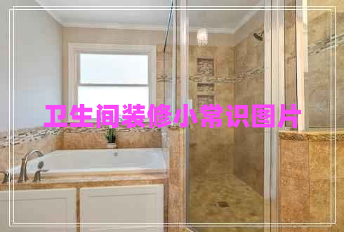 衛(wèi)生間裝修小常識圖片