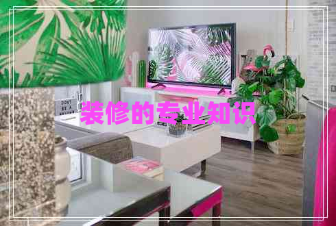 裝修的專業(yè)知識(shí)