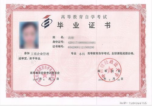 早期自考本科證書