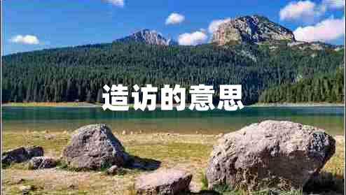 造訪的意思