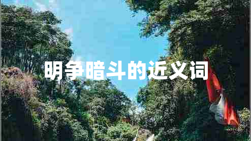 明爭(zhēng)暗斗的近義詞