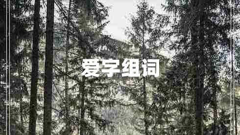 愛字組詞
