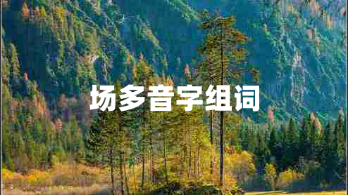 場多音字組詞 場多音字組詞