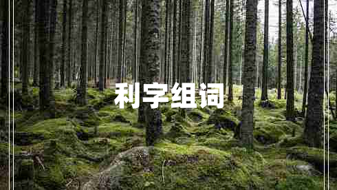 利字組詞